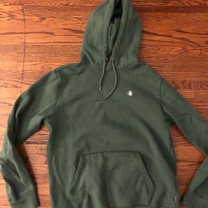 MENS GREEN VOLCOM HOODIE